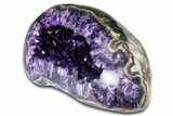 Sparkly, Dark Purple Amethyst Geode - Uruguay #378167-3
